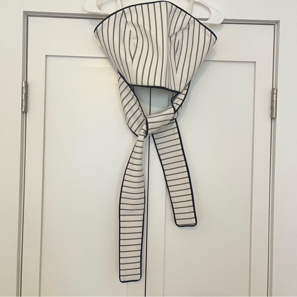 C/MEO COLLECTIVE Effigurate Pin Stripe Set Ivory/Navy XS - Picture 7 of 15